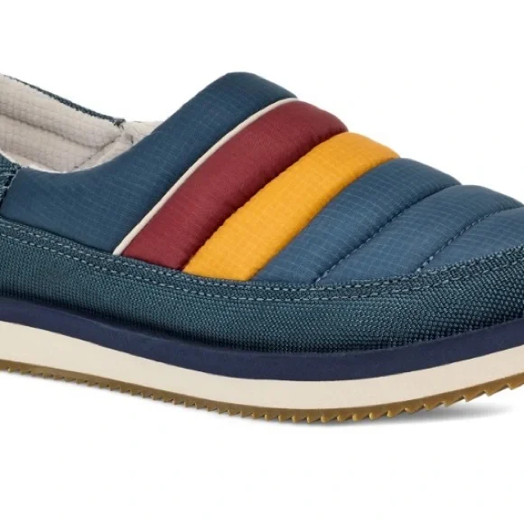 Sanuk Striped Blue and Brown Loafers Sanuk | Shoes | Sanuk Striped Blue And Brown Loafers | Poshmark main image 4